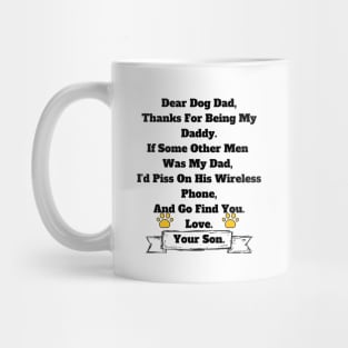 Dog Dad Gift From Son T-shirt, Hoodie, Mug, Phone Case Mug